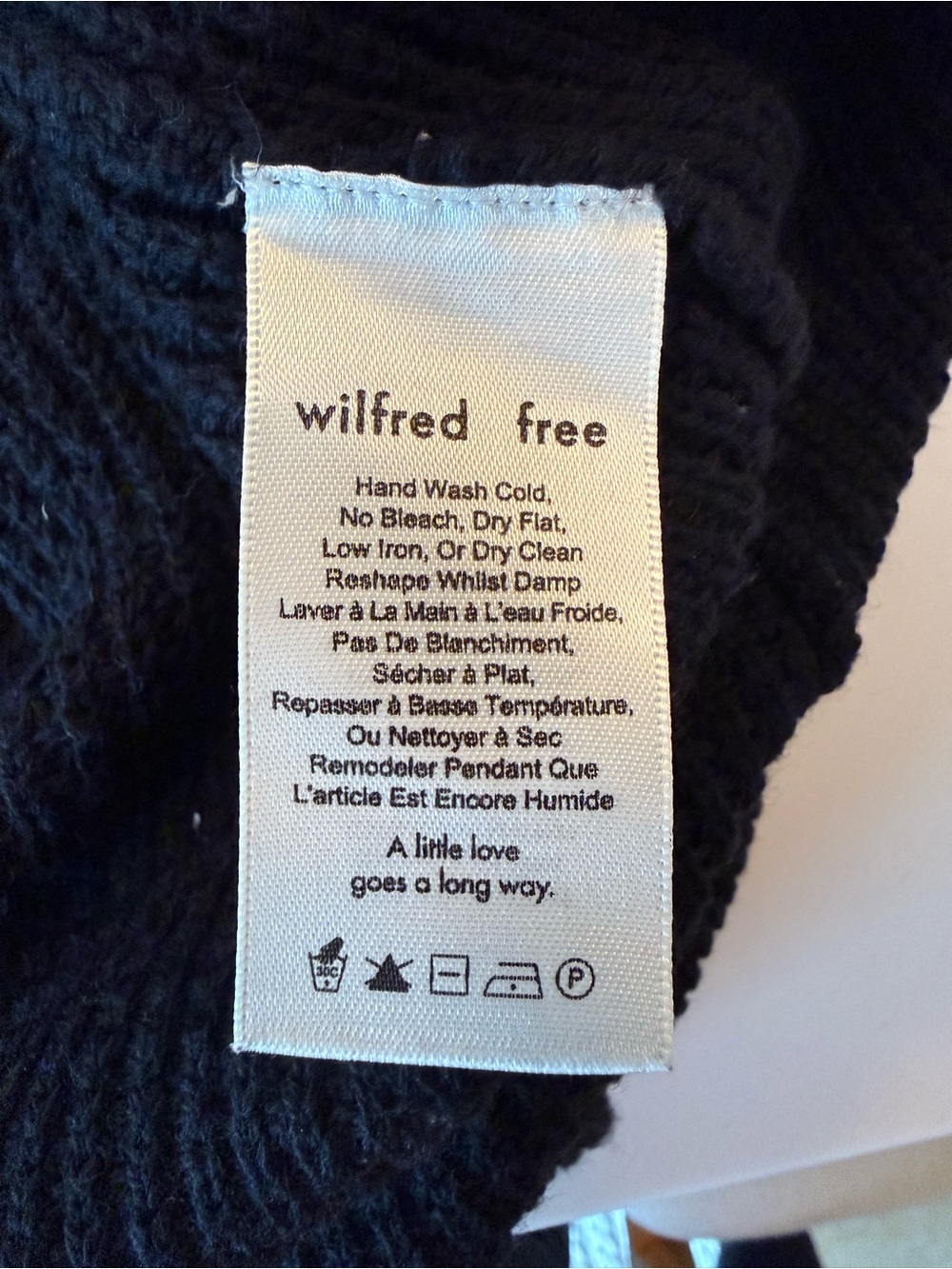 Aritzia Black Chunky Turtleneck Sweater Dress - Picture 6 of 9